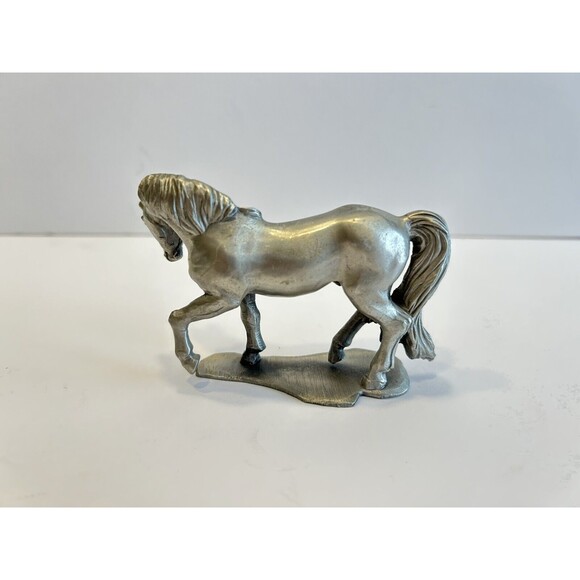 Vintage Horse ~2" Rawcliffe Fine Pewter Figurine 1981 ~U.S.A.~ P. Davis - Picture 3 of 7